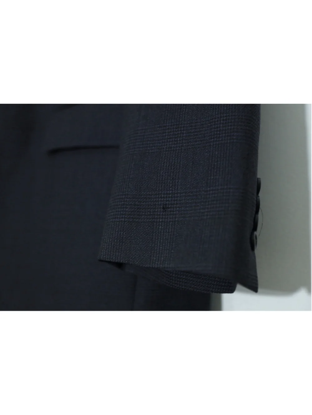 Vtg Chaps Ralph Lauren Blazer Mens 42R Charcoal GrayGlen Plaid Wool Canada 3-Btn
